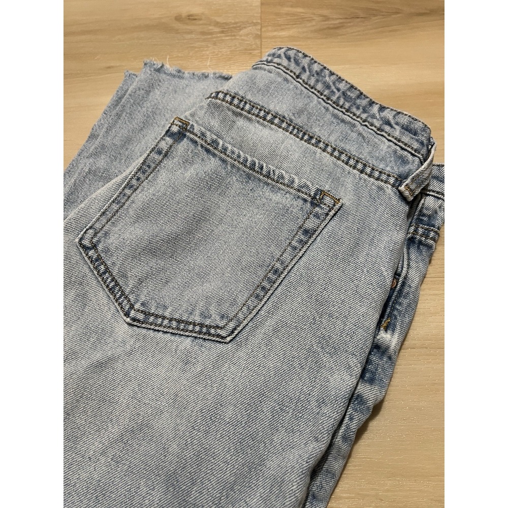 Gap Denim Jeans Womens High Rise Vintage Light Wash Size 4/27‎ Raw Hem